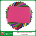 Qingyi personalizado 22 colores a4 pu hojas de transferencia de calor para la ropa